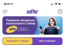 Ubezpieczenia turystyczne w aplikacji mPay