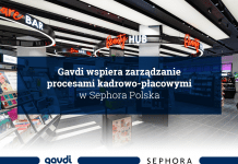 Gavdi wspiera zarządzanie procesami kadrowo-płacowymi w Sephora Polska