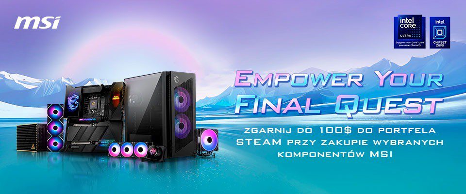 Kup podzespoły MSI i sięgnij po ostateczną moc z darmowymi kodami Steam!