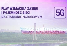 Play jako pierwszy uruchamia na Stadionie Narodowym 5G w nowej konfiguracji