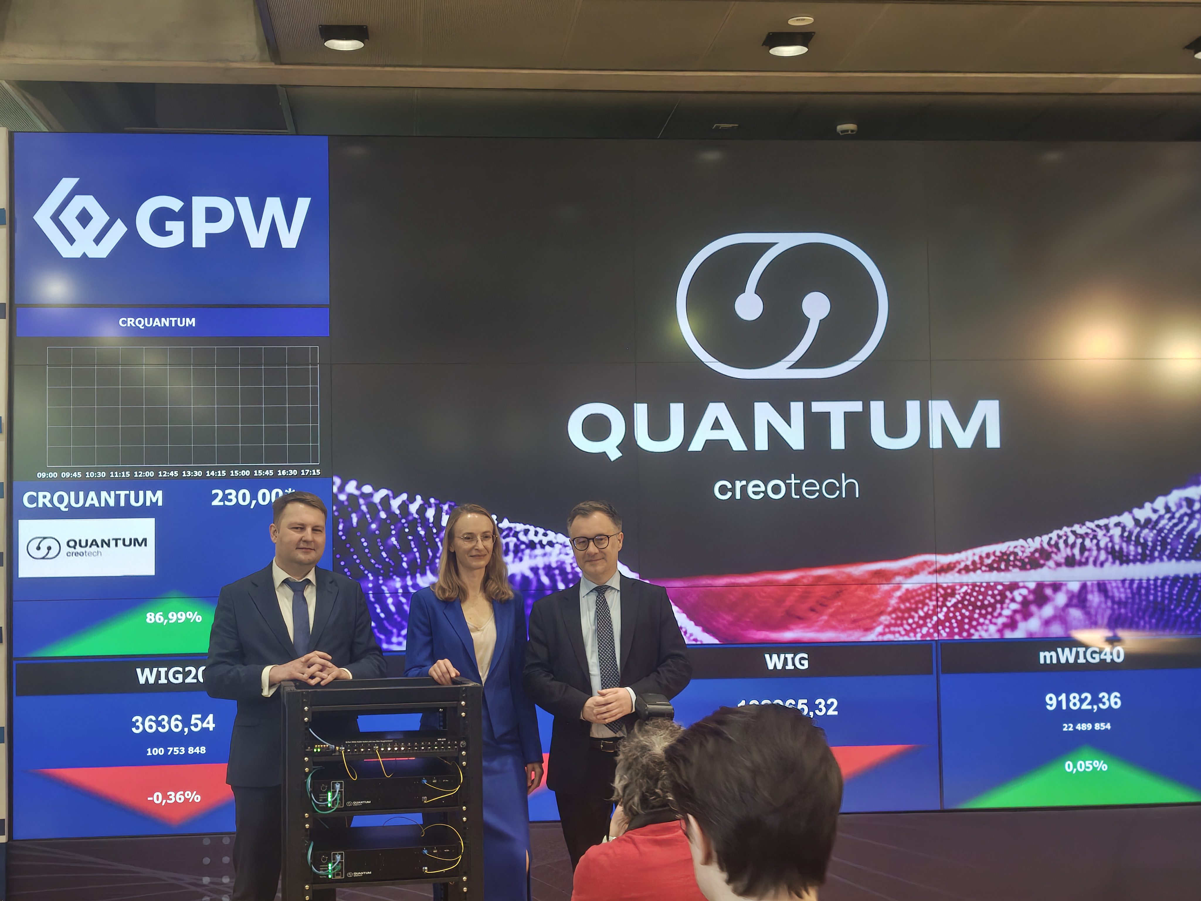 Creotech Quantum już na GPW, system QKD to cel na ten rok