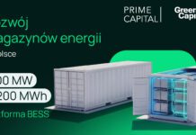 Green Capital i Prime Capital AG zrealizują w Polsce portfel BESS o mocy 300 MW