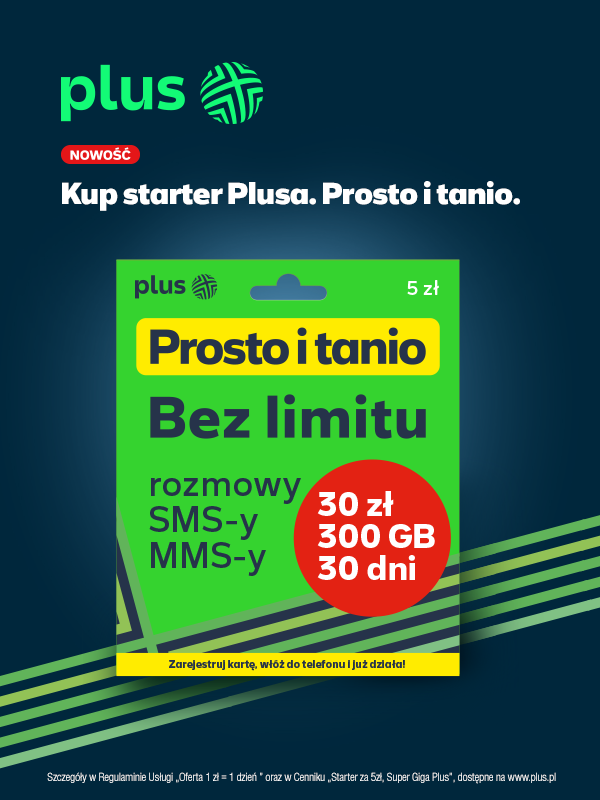 Plus wprowadza model „1 zł = 1 dzień = 10 GB”